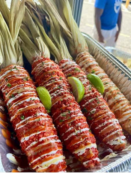 Fire roasted cobs and bakers, today at Exxon 2197 Eastern Valley Rd, Bessemer/Mccalla, AL until 6pm‼️ Order online for pickup at www.awwshucks.online! See ya there🌽🌽🌽🌽 #awwshucksbhm #vegetarian #plantbased #bestcorn #franchise #streetcorn #bessemer #mccalla