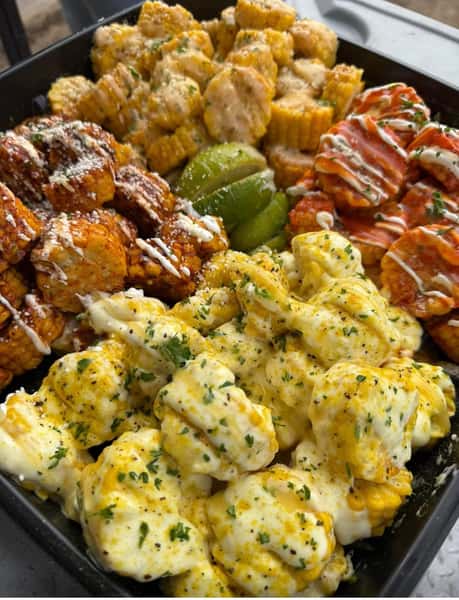 Looking for something FRESH AND FIRE ROASTED?‼️ Get your delicious corn bites, cobs, and bakers at Exxon, 2197 Eastern Valley Rd., Bessemer /McCalla, AL 11-6pm‼️ Order online for pickup at www.awwshucks.online! See ya there🌽🌽🌽 #awwshucksbhm #franchise #vegetarian #plantbased #bestcorn #fireroastedcorn #elotes #bessemer #mccalla