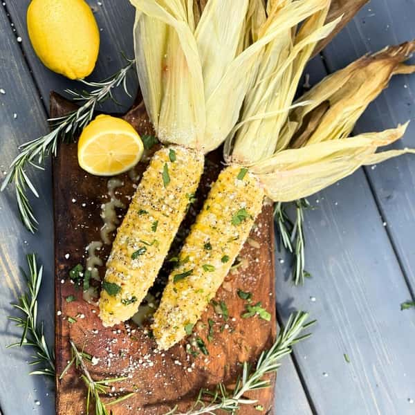 Rosemary Lemon Corn on the cob