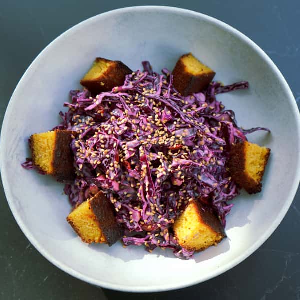 Shaved Cabbage Caeser
