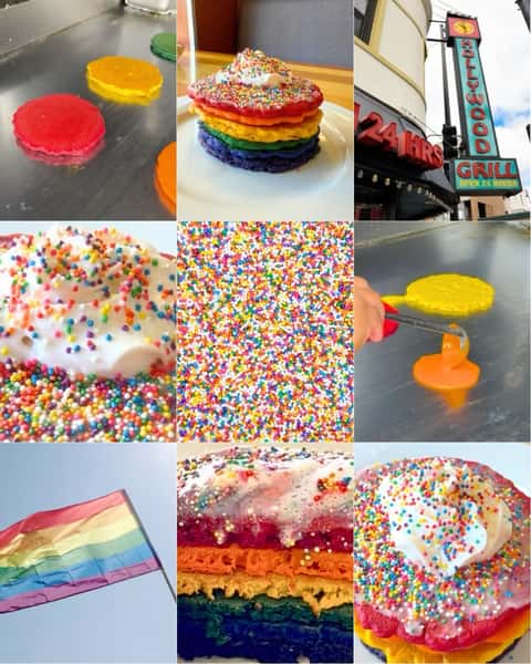 We are celebrating Pride Month this year with 2 new menu items! Rainbow Dot Sprinkle Pancakes & Dot Cake Batter Milkshake!🌈🏳️🌈🏳️⚧️
Try them this month and post and tag us!
#hollywoodgrill #pridemonth #rainbowpancakes #dotcake