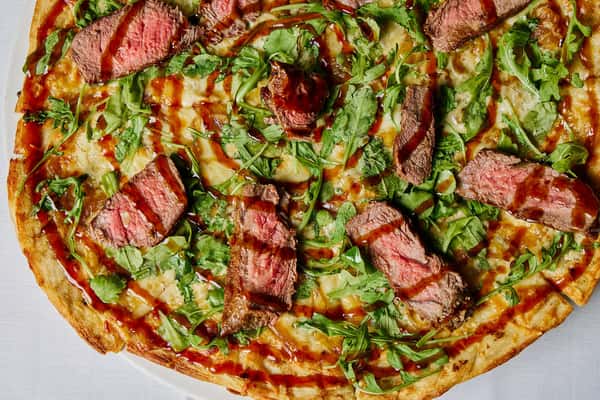 Steak Flatbread Pizza