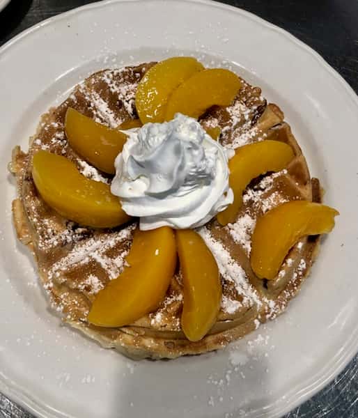 Peach & Walnuts Waffle