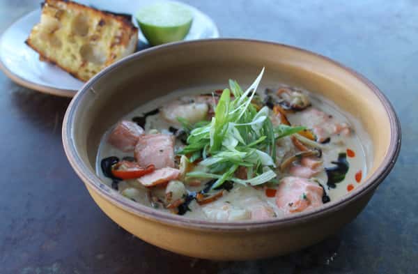 Shrimp and Salmon Tom Kha