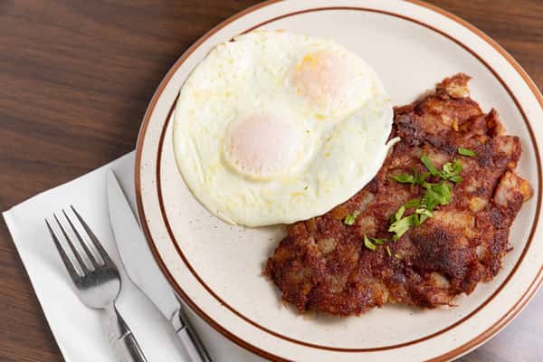 hash and eggs