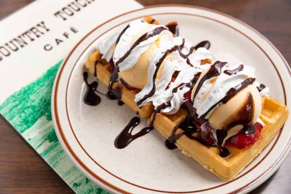 waffle sundae