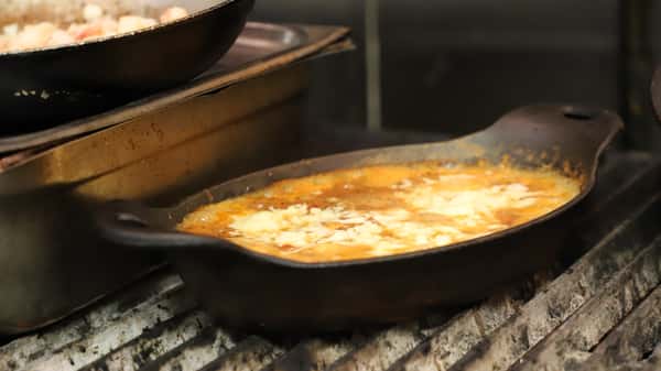food in pan