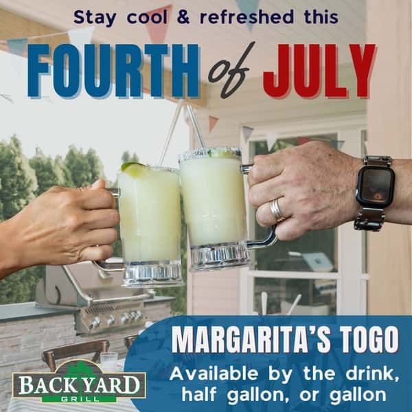 🇺🇸 A 4th of July game changer! 🇺🇸Frozen Margaritas by the Drink, Gallon, or Half Gallon. 🦅🇺🇸 Hosting or going to an event this 4th, make it a memorable one.