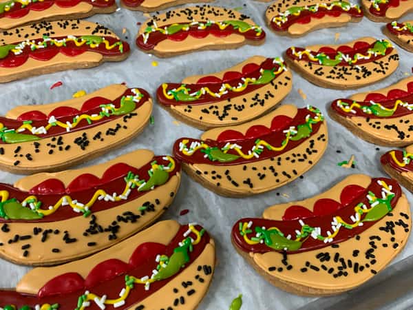 Chicago Hot Dog Cookies