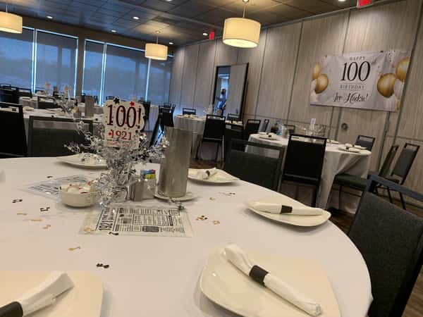 catered 100th birthday celebration