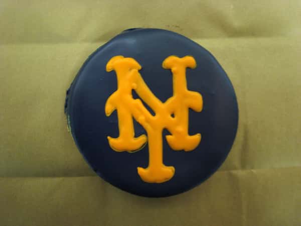 New York Mets custom cookie