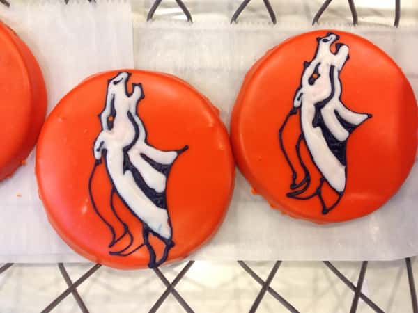 Denver Broncos custom cookie
