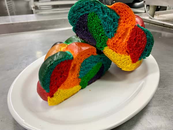 Rainbow Challah (baked)