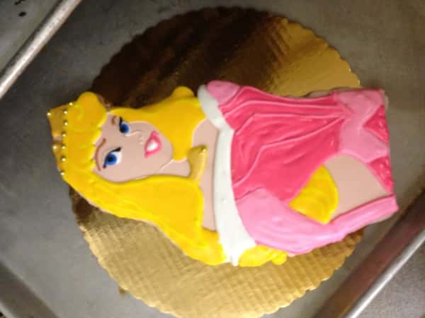 sleeping beauty custom cookie