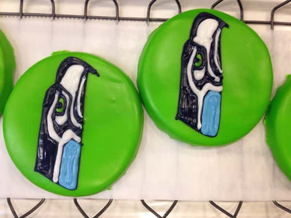 Seattle Seahawks custom cookie