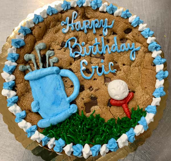golf themed birthday cookie cake