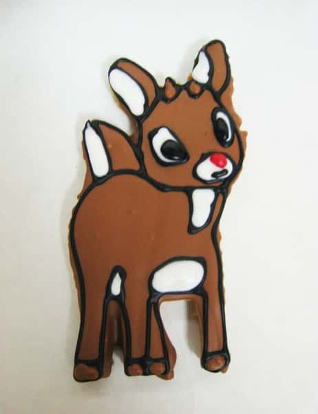 rudolph custom cookie