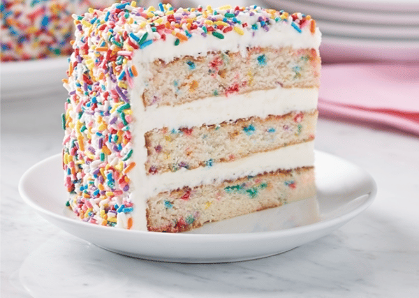 Rainbow Sprinkles Triple Layer Cake