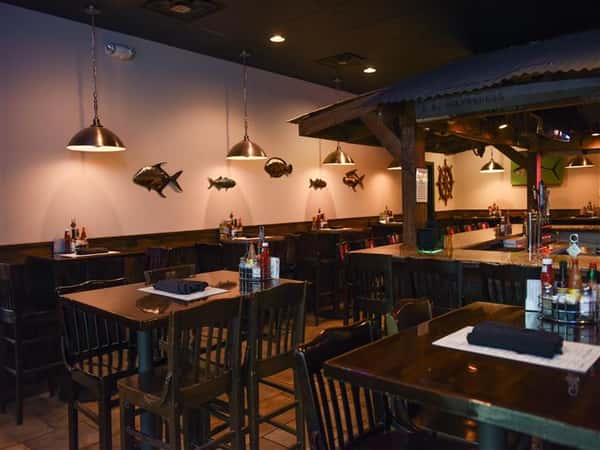 photo of dining room with tables set up