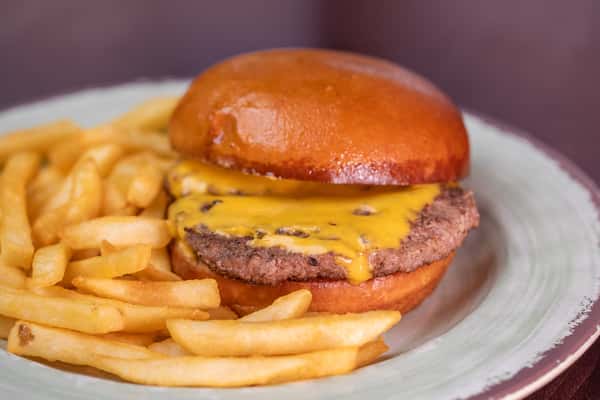 Kid's Burger with American Cheese