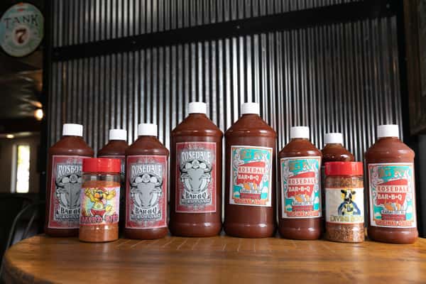 Sauces in bottles