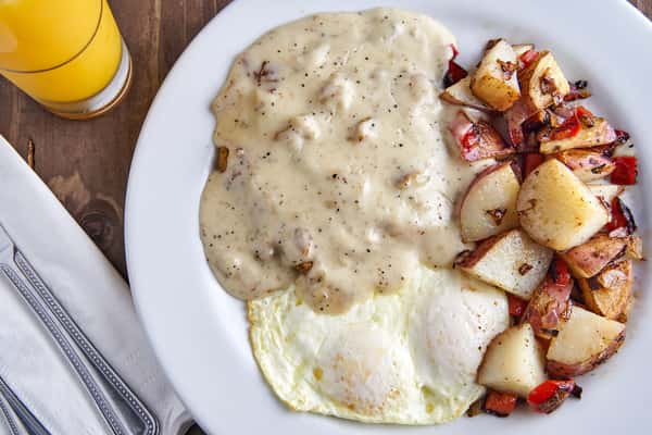 †Chicken Fried Steak and Eggs