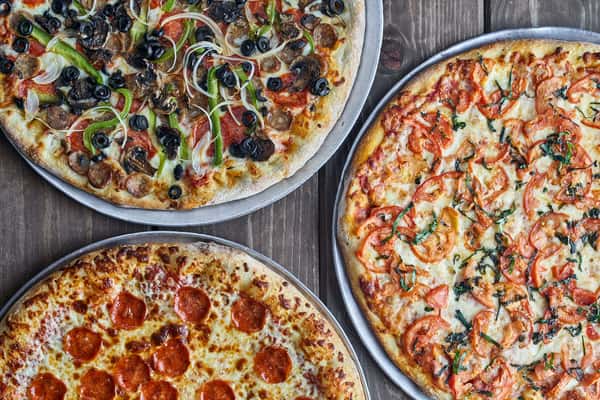 Pepperoni Pizza, NY Combo Pizza, Margherita Pizza