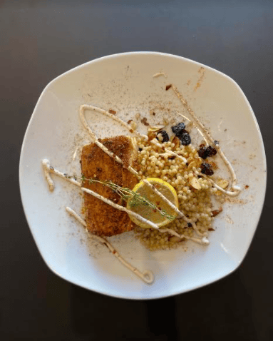 Salmon with Moroccan Coucous
