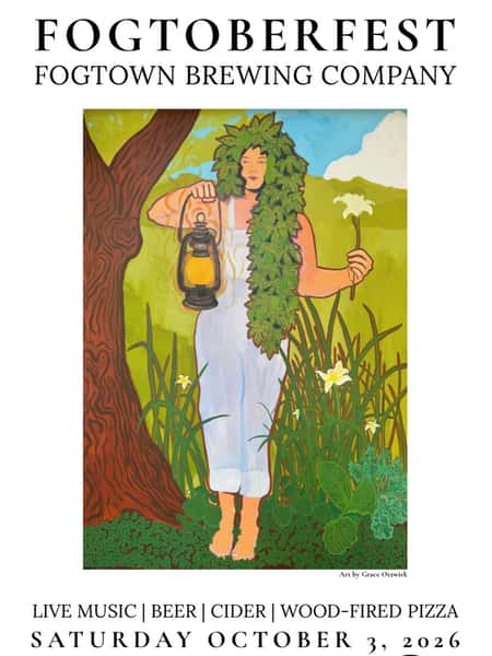 SAVE THE DATE 

Our 9th annual Fogtoberfest is a little bit earlier this year, so mark your calendars.
Oct. 3, 2026. 11am - 7pm

Live music all day, dozens of rare and small batch beverage offerings. Fun and games for all!

VIP tickets go on sale in September.

Art by @artzwirk