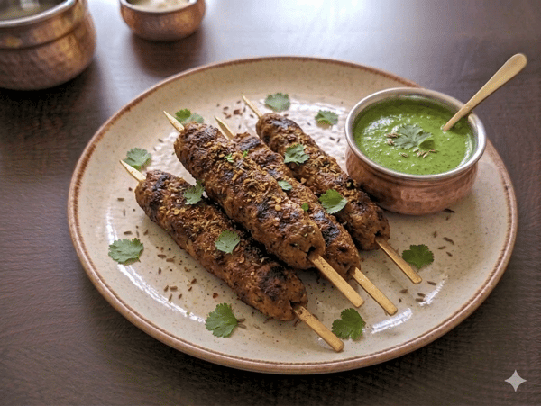 SAGE & SPICE SPL.MALAI CHICKEN KEBABS