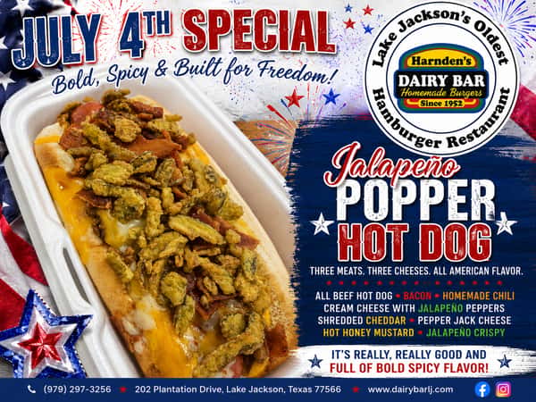 Jalapeno Popper Chili Cheese Hot Dog