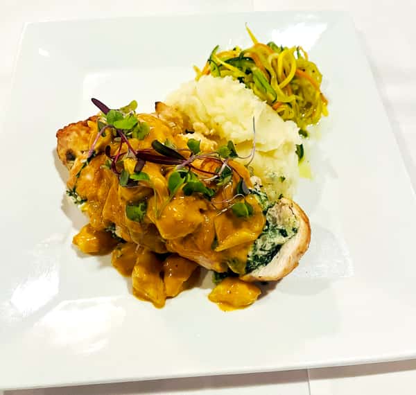 STUFFED CHICKEN SANTORINI