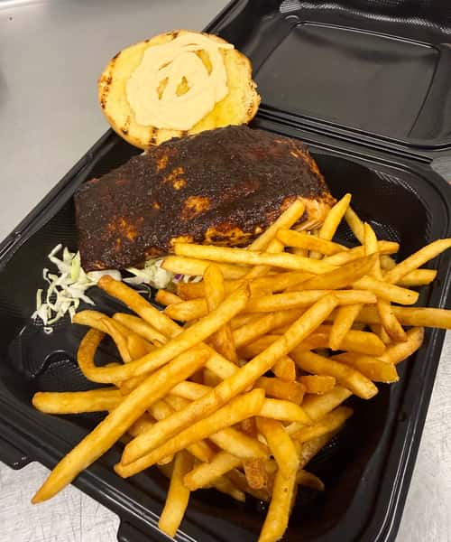 Jerk Salmon Sandwich