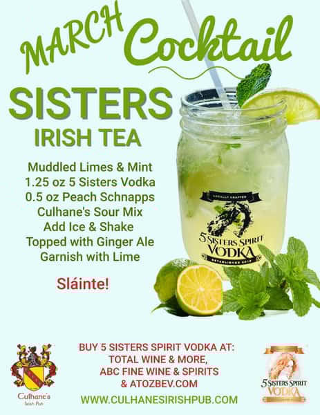 Sisters Irish Tea Cocktail
