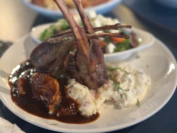 Grilled Double Cut Lamb Chops
