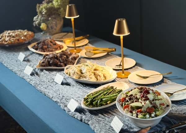 table with food