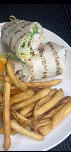 Grilled chicken caesar wrap