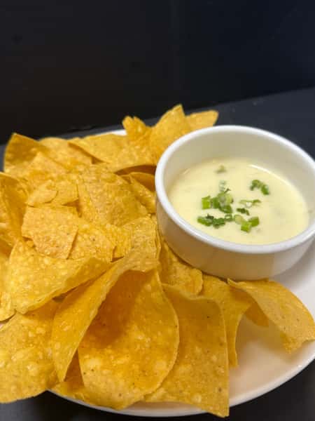 Corn Tortillas Chips with Queso