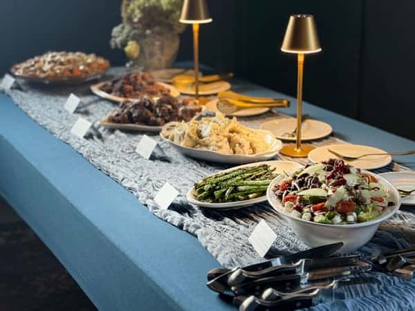 table with food