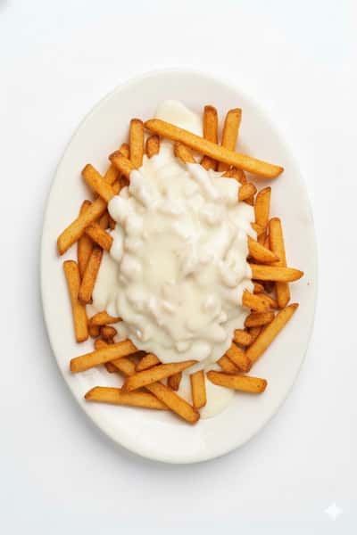 French Fries with Queso Dip