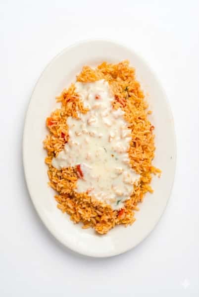 Rice with Cheese Dip