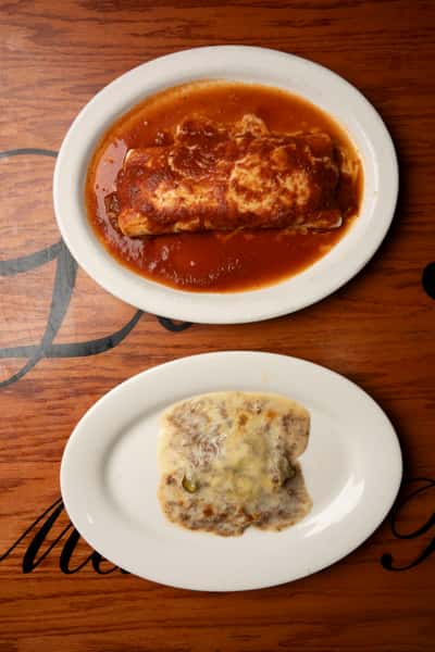 Special #12. Burrito and Chile Relleno