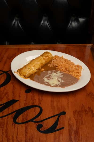 Special # 5. Enchilada, Rice and Beans