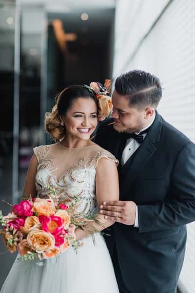 newly wedded couple