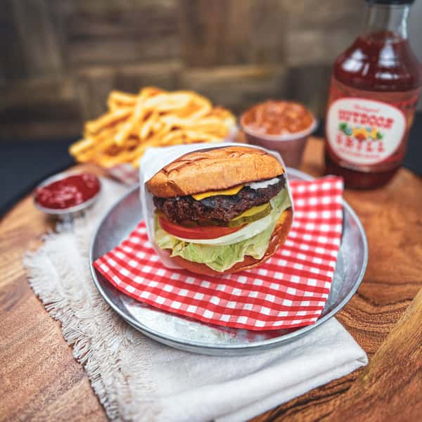 Hamburger with 2 Sides