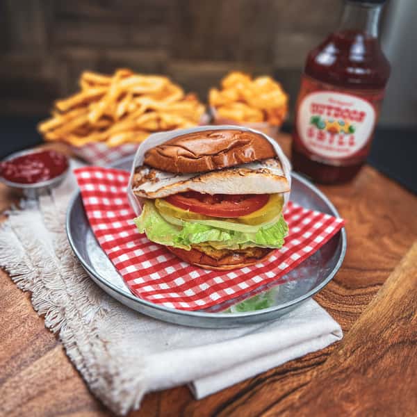 Chicken Burger with 2 Sides