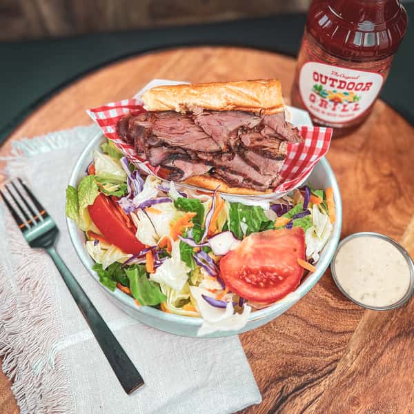 1/2 Tri-Tip Sandwich & 1/2 Garden Salad