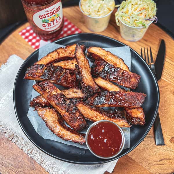 Full Rack Baby Back Ribs with 2 Sides