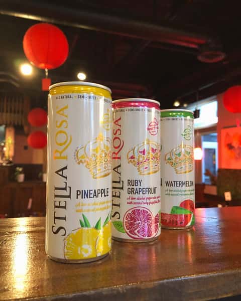 Canned drinks close-up