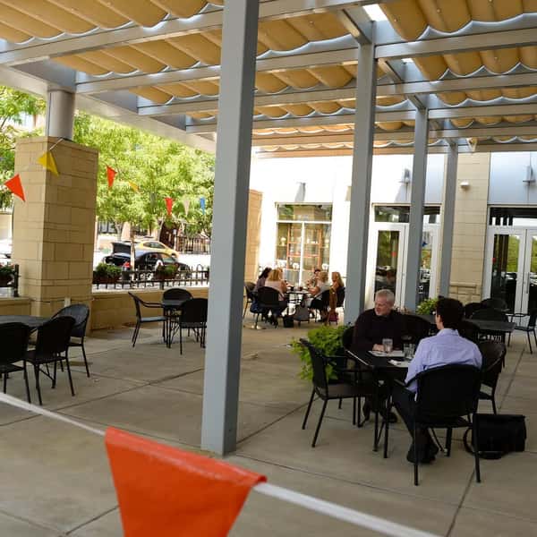 Exterior patio on a sunny day